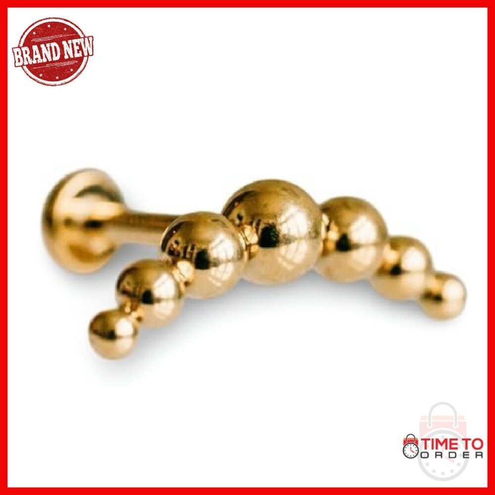 Implant-Grade Titanium Stud Earrings, Hypoallergenic Flat Back Design